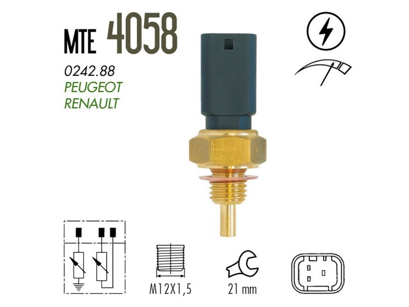 Plug Eletrônico MTE-Thomson Peugeot 206 1.0 16V Gasolina 01/07