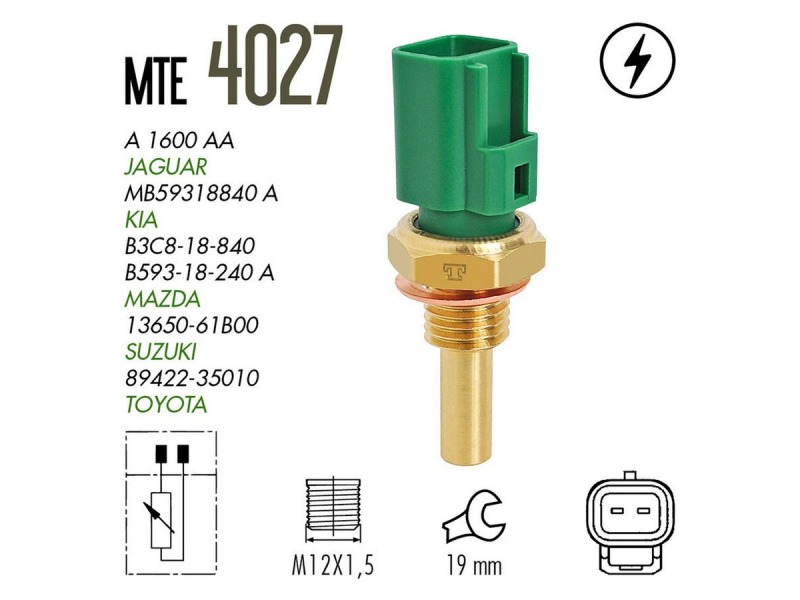 Sensor de Temperatura MTE-THOMSON para Suzuki Sidekick 1.6 16V